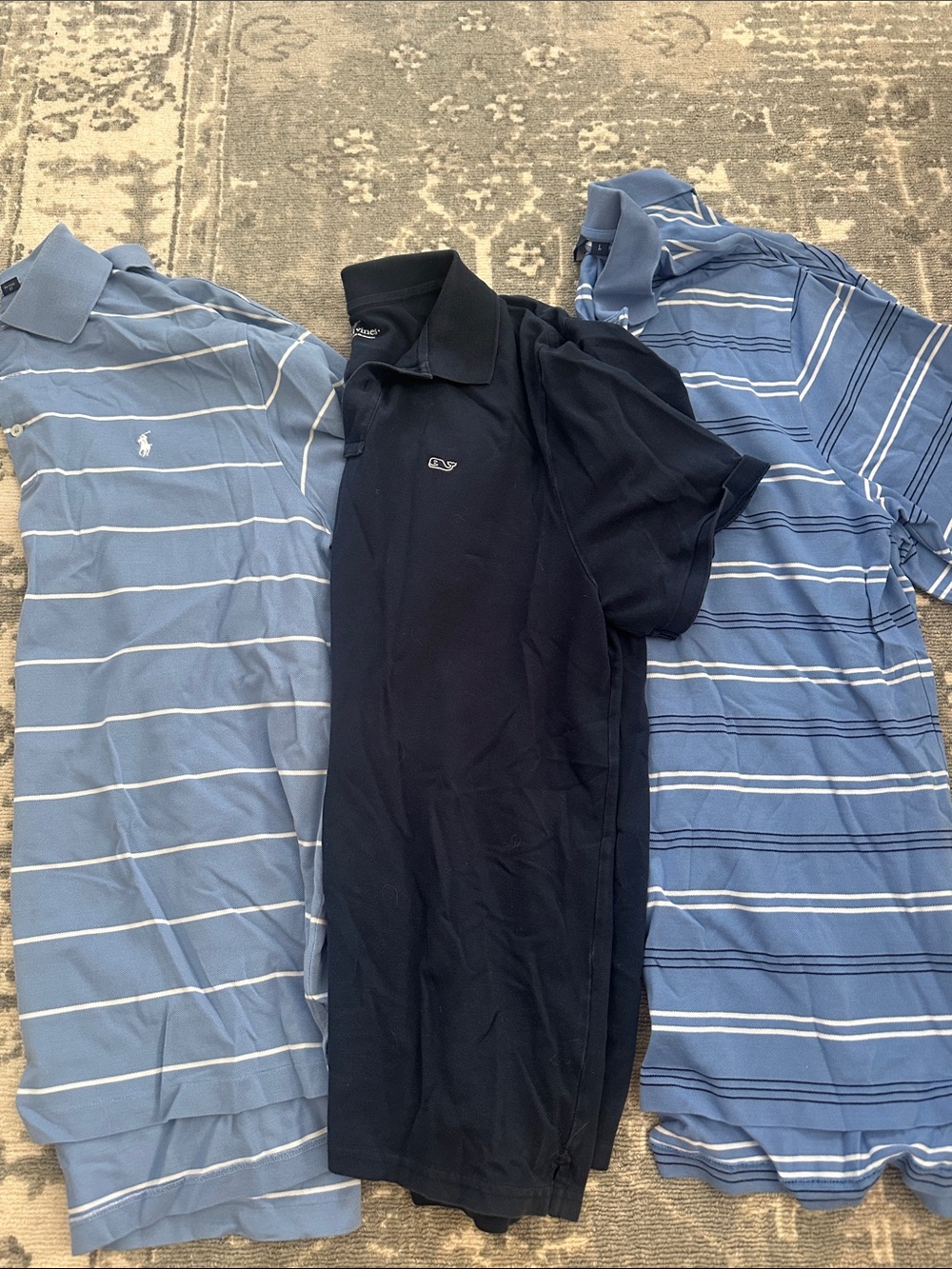 Bundle (3x) of Men’s Blue Polo Golf & Vineyard Vines Polos | L